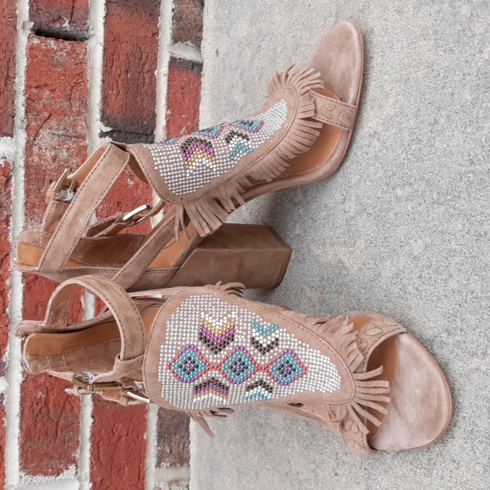 ASH Fringe Heels 38